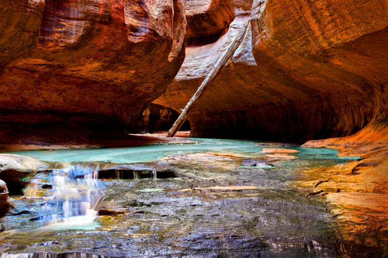 Interieur van de metro in Zion National Park