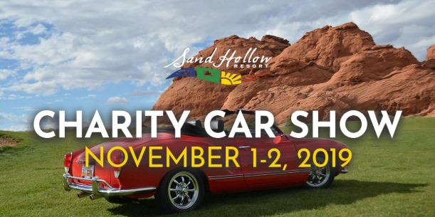 Poster: Charity Car Show - November 1-2, 2019 - Sand Hollow Resort