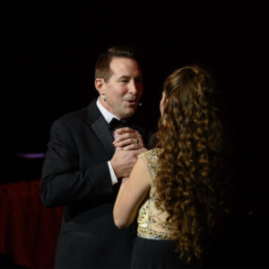 Man and Woman singing together
