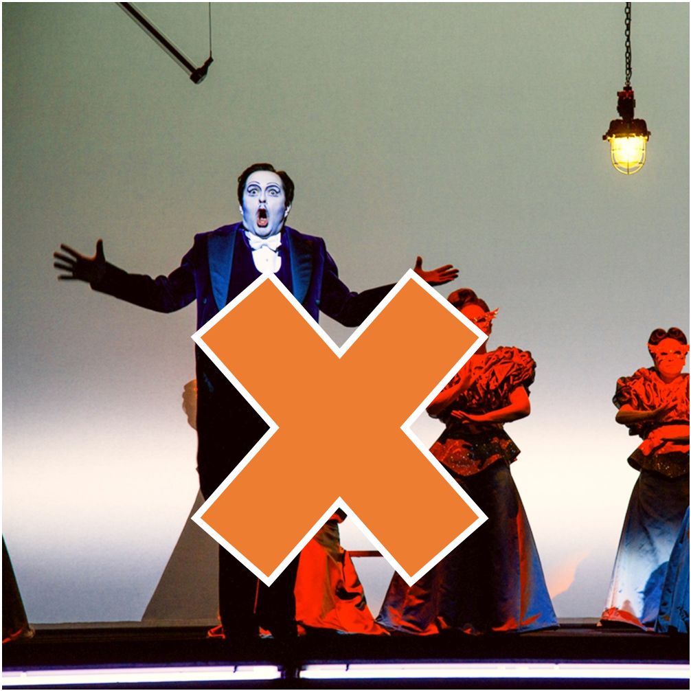 man singing opera
