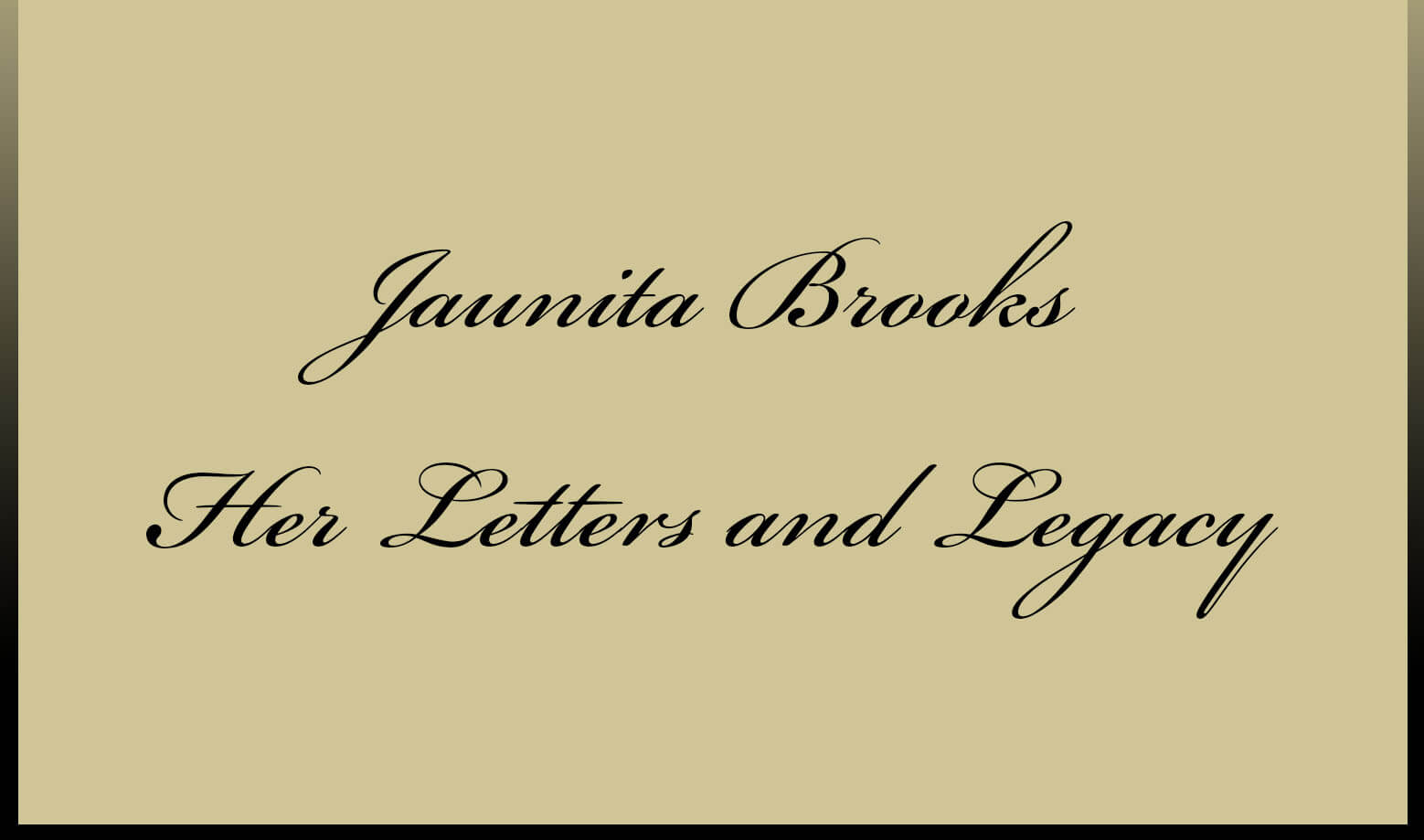 Poster: Juanita Brooks - Her Letters and Legacy