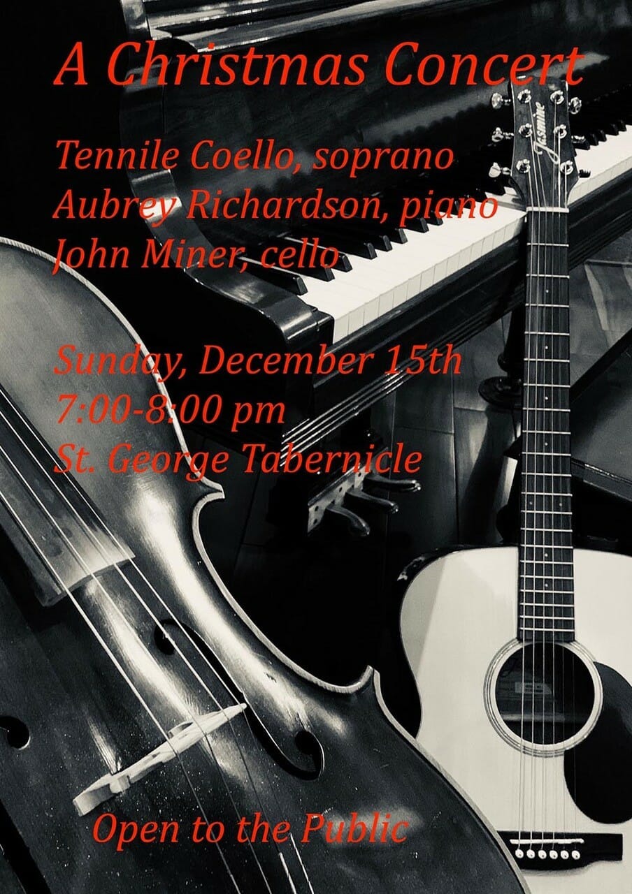 Flyer for Dec. 15th Tabernacle performance