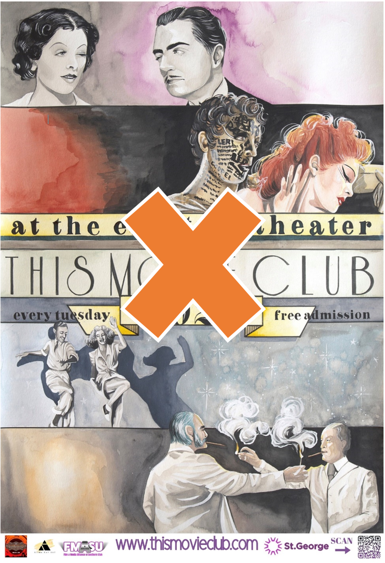 movie poster with canceled x