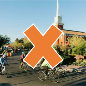 people riding bikes