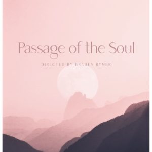 mountains on pink background