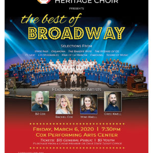 choir in front of blue background