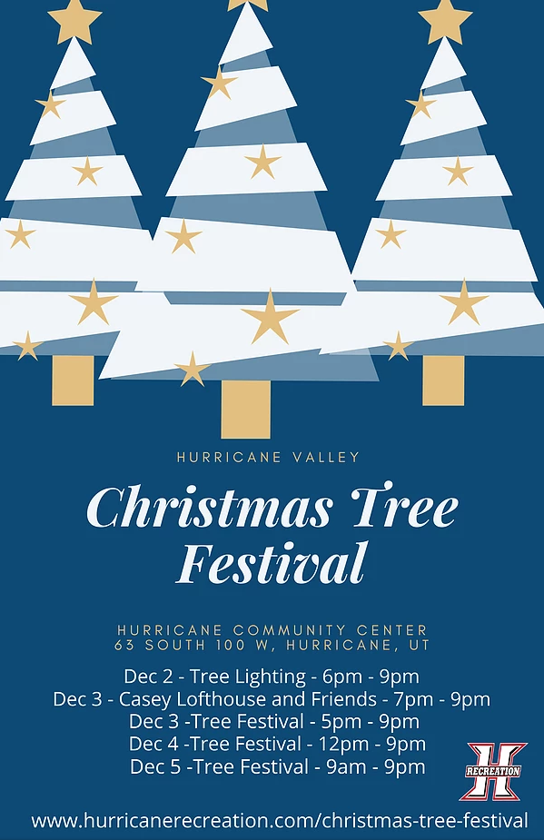 hurricane rec tree festival flyer