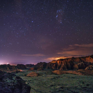 canyon de neige nuit 1