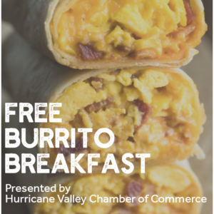 Petit déjeuner de burrito de chambre d'ouragan